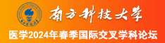 操死你,小骚货视频南方科技大学医学2024年春季国际交叉学科论坛